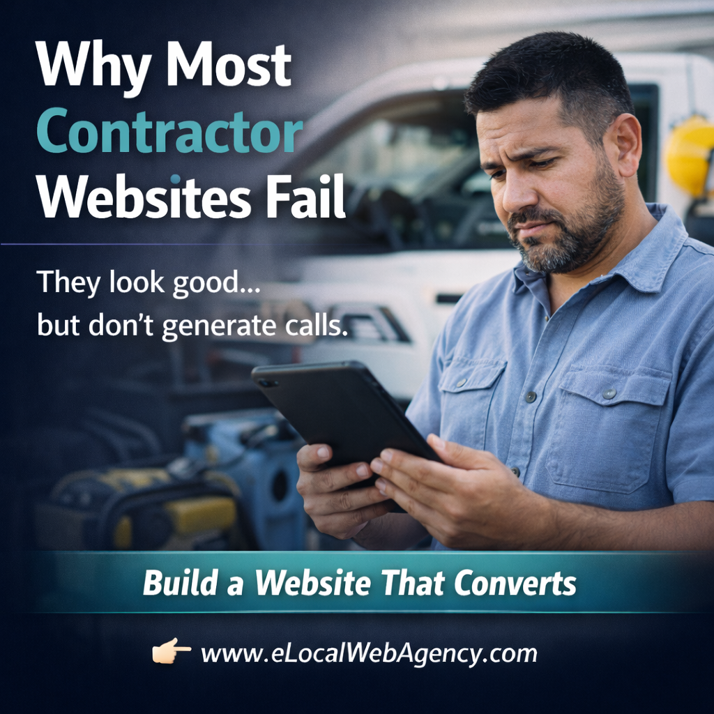 Contractor focused on website performance